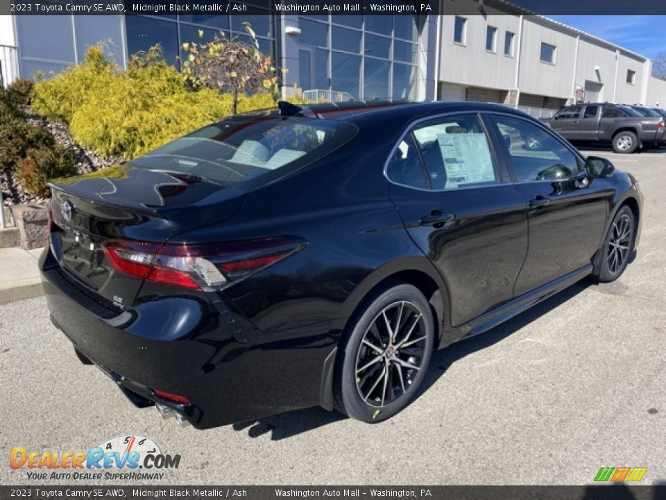 Midnight Black Metallic 2023 Toyota Camry SE AWD Photo #9