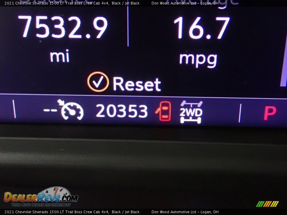 2021 Chevrolet Silverado 1500 LT Trail Boss Crew Cab 4x4 Black / Jet Black Photo #33