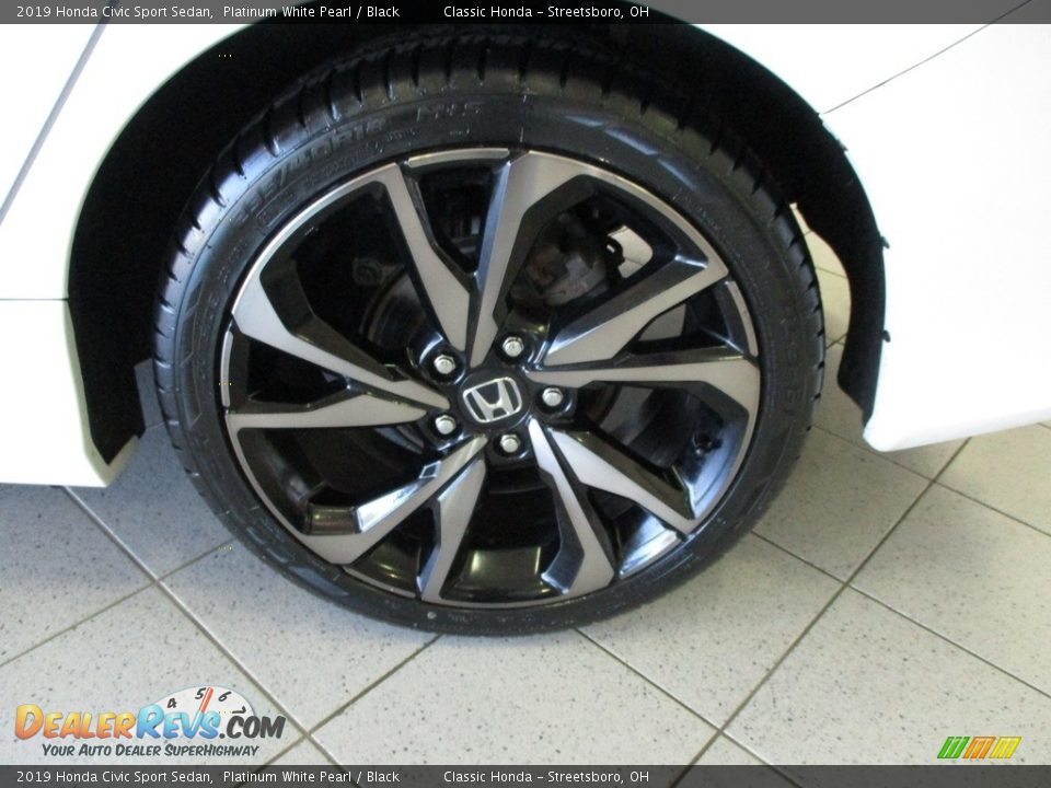 2019 Honda Civic Sport Sedan Platinum White Pearl / Black Photo #11