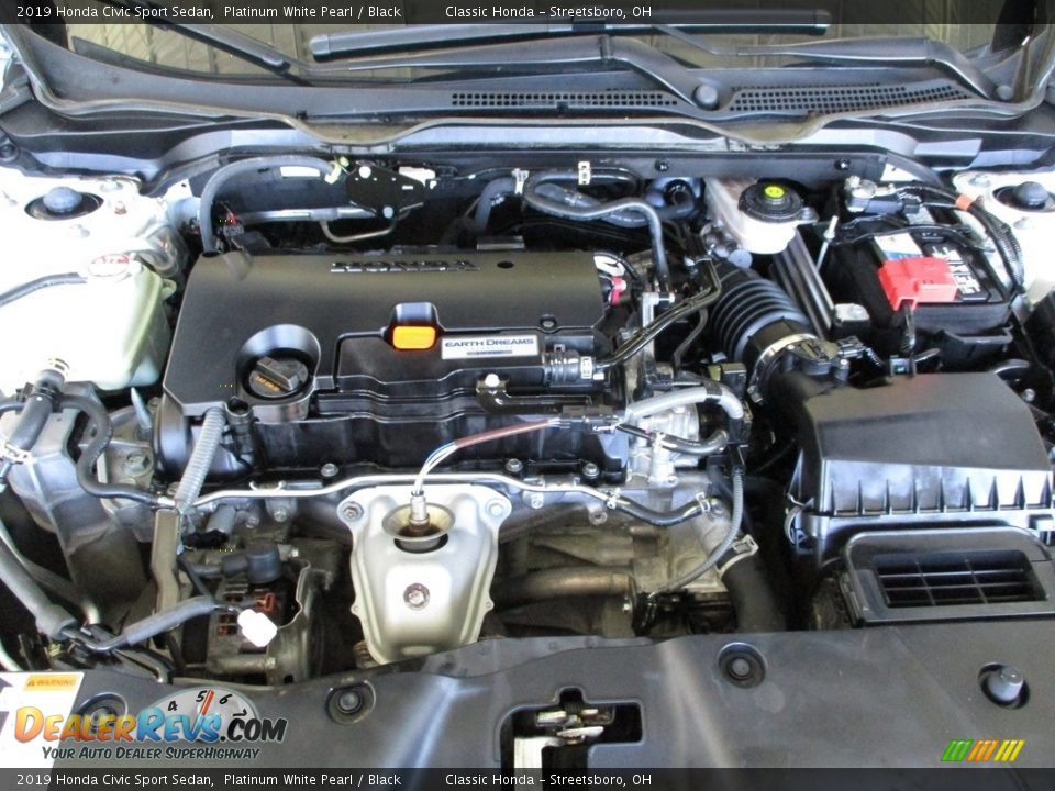 2019 Honda Civic Sport Sedan Platinum White Pearl / Black Photo #13