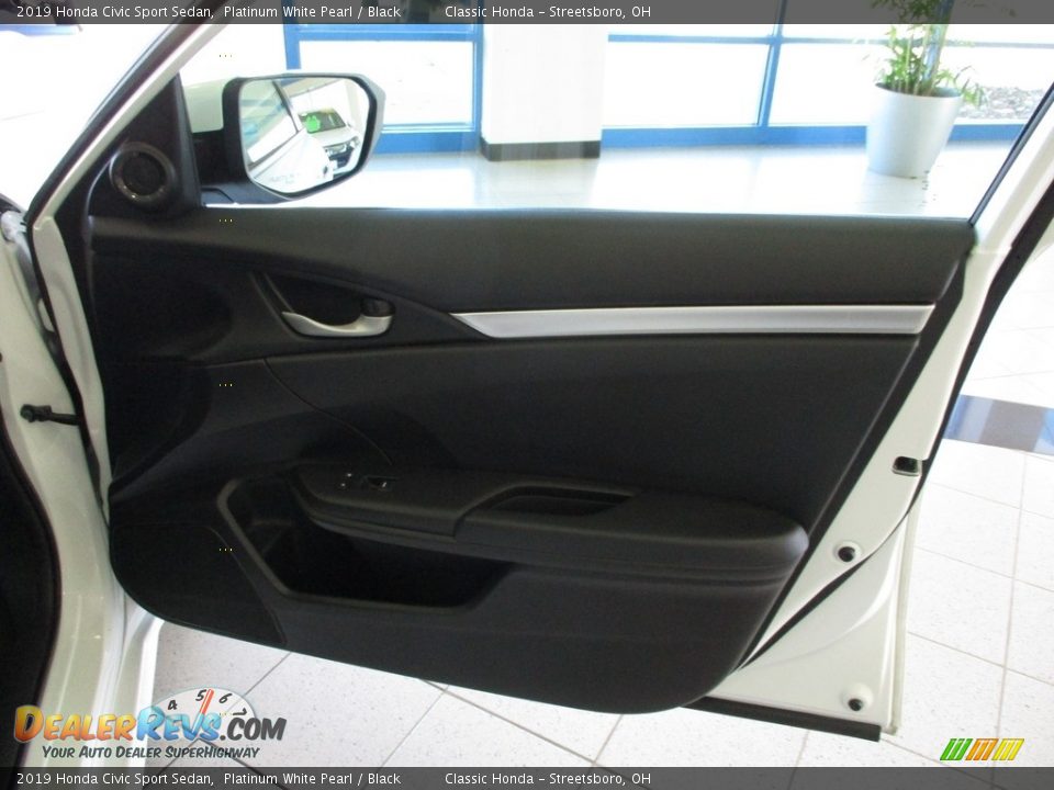 2019 Honda Civic Sport Sedan Platinum White Pearl / Black Photo #14
