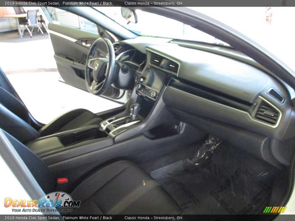 2019 Honda Civic Sport Sedan Platinum White Pearl / Black Photo #15
