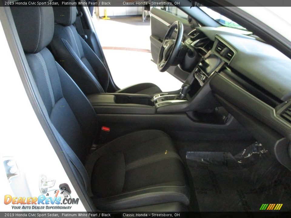 2019 Honda Civic Sport Sedan Platinum White Pearl / Black Photo #16
