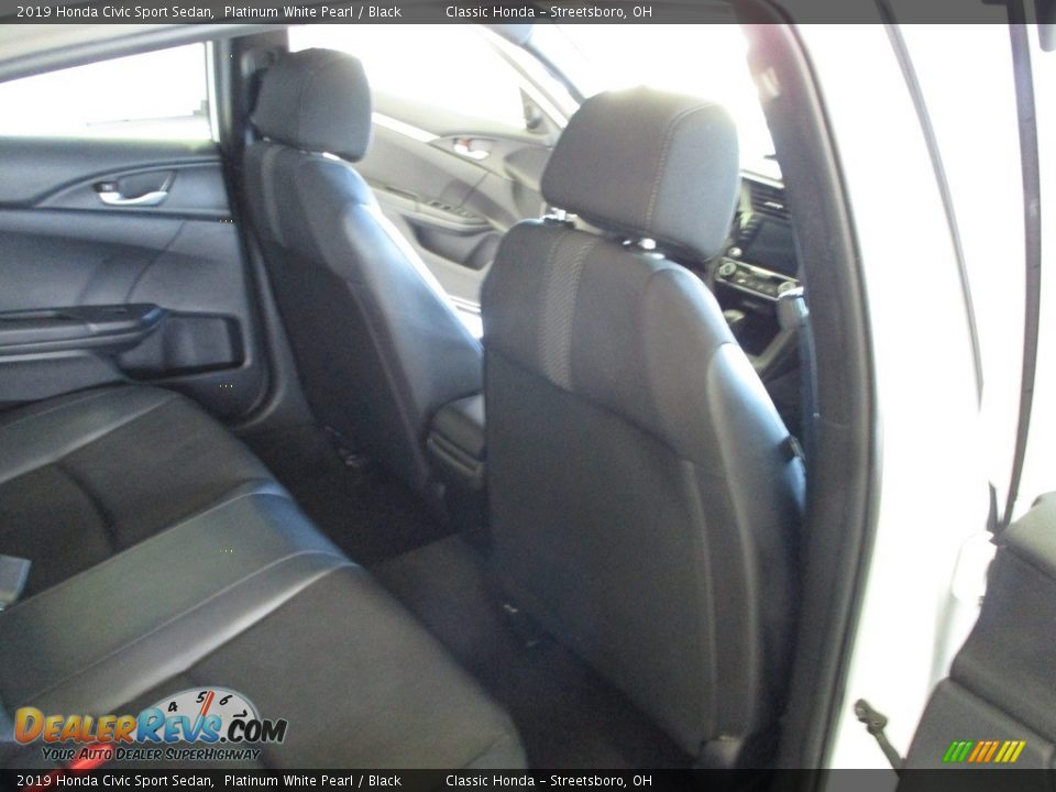 2019 Honda Civic Sport Sedan Platinum White Pearl / Black Photo #18