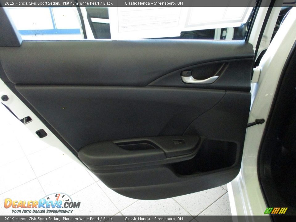 2019 Honda Civic Sport Sedan Platinum White Pearl / Black Photo #22