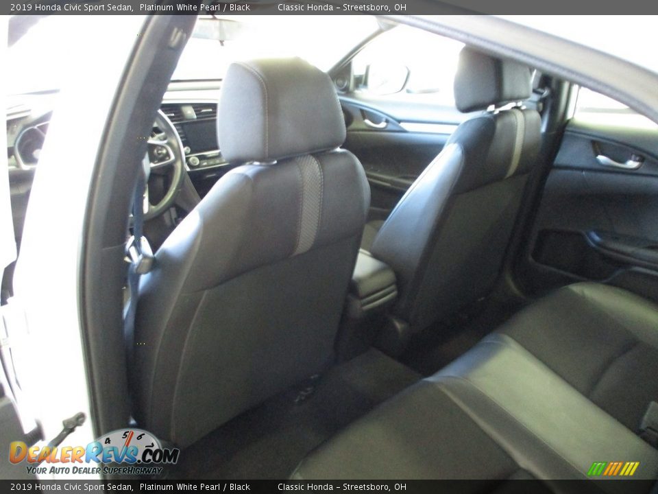 2019 Honda Civic Sport Sedan Platinum White Pearl / Black Photo #23