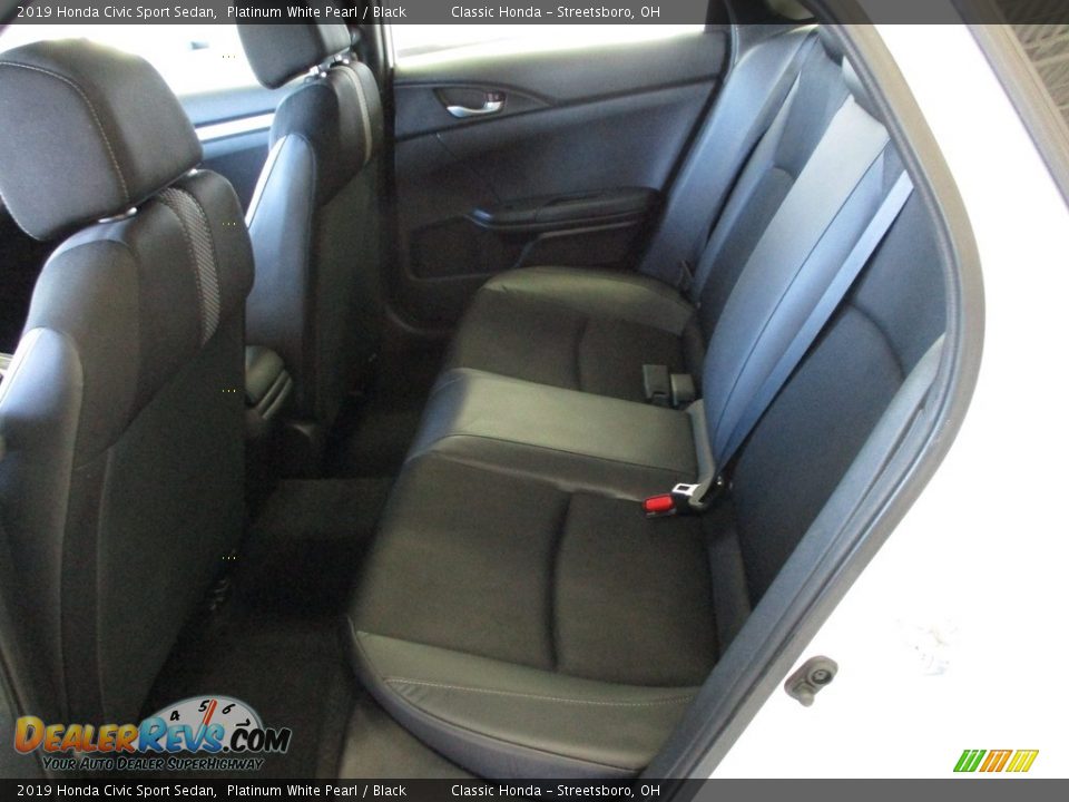 2019 Honda Civic Sport Sedan Platinum White Pearl / Black Photo #24