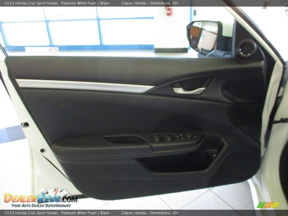 2019 Honda Civic Sport Sedan Platinum White Pearl / Black Photo #25