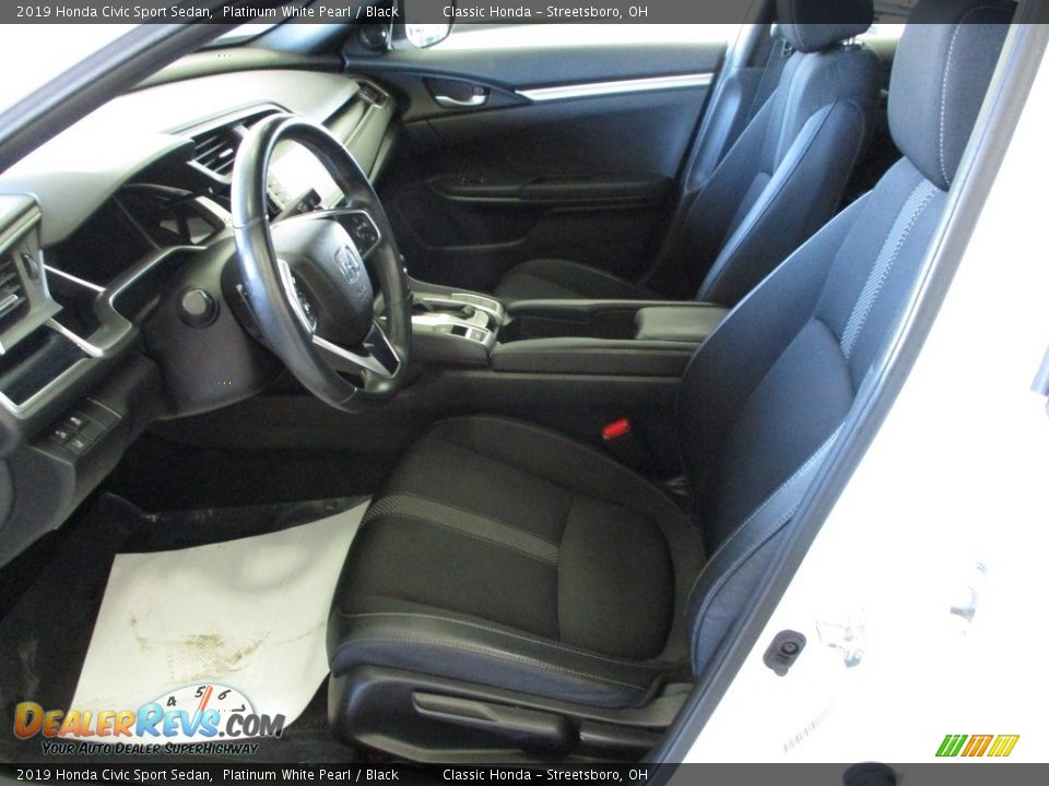 2019 Honda Civic Sport Sedan Platinum White Pearl / Black Photo #27