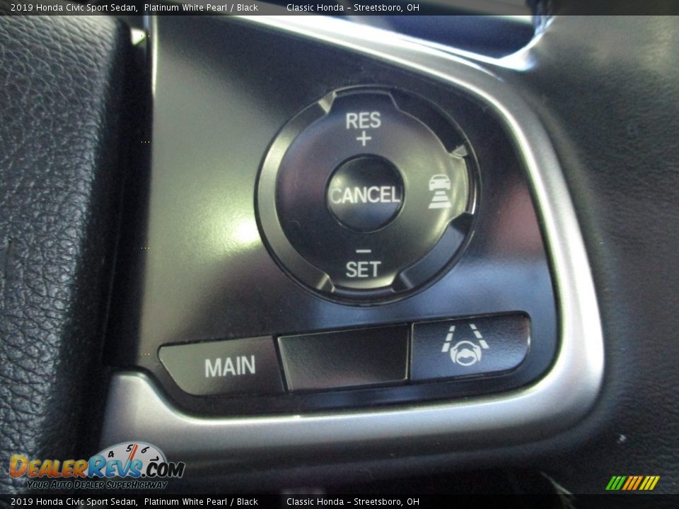 2019 Honda Civic Sport Sedan Platinum White Pearl / Black Photo #31