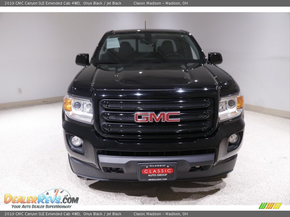 2019 GMC Canyon SLE Extended Cab 4WD Onyx Black / Jet Black Photo #2