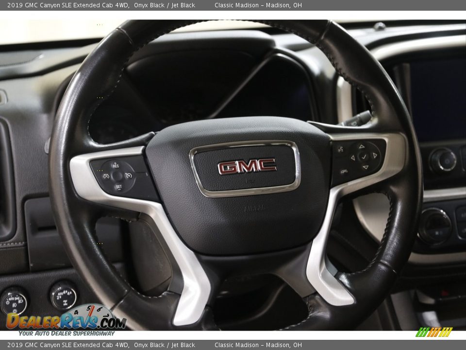2019 GMC Canyon SLE Extended Cab 4WD Onyx Black / Jet Black Photo #7