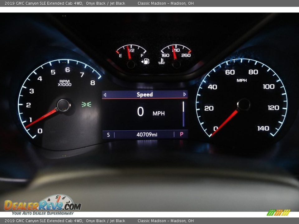 2019 GMC Canyon SLE Extended Cab 4WD Onyx Black / Jet Black Photo #8