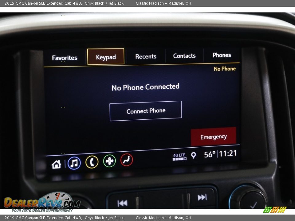 2019 GMC Canyon SLE Extended Cab 4WD Onyx Black / Jet Black Photo #11