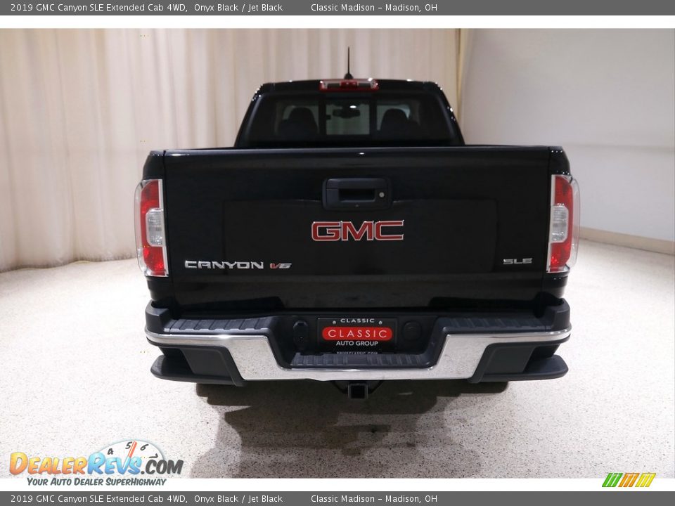 2019 GMC Canyon SLE Extended Cab 4WD Onyx Black / Jet Black Photo #18
