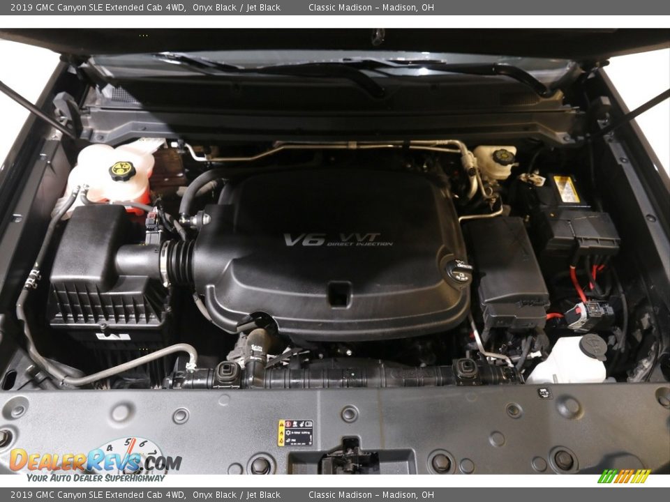 2019 GMC Canyon SLE Extended Cab 4WD Onyx Black / Jet Black Photo #19