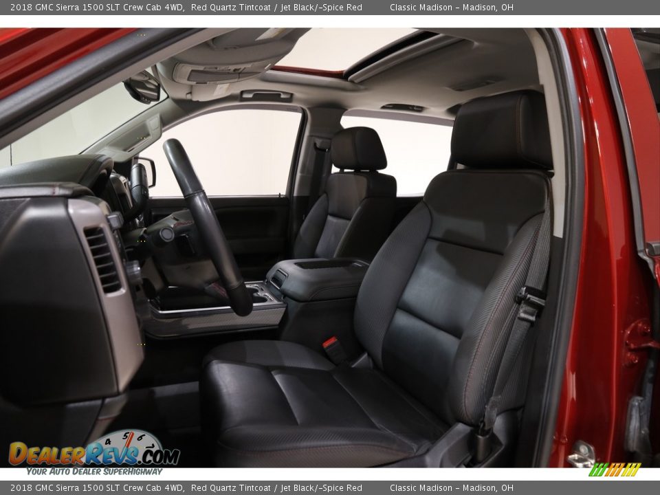 2018 GMC Sierra 1500 SLT Crew Cab 4WD Red Quartz Tintcoat / Jet Black/­Spice Red Photo #5