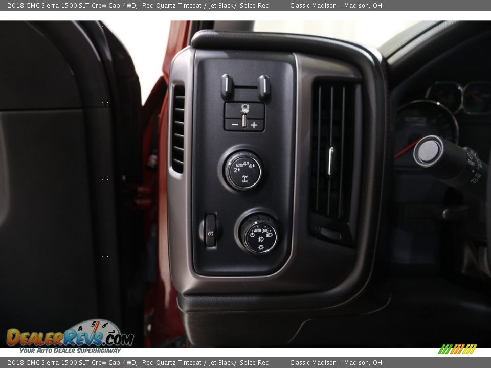 2018 GMC Sierra 1500 SLT Crew Cab 4WD Red Quartz Tintcoat / Jet Black/­Spice Red Photo #6