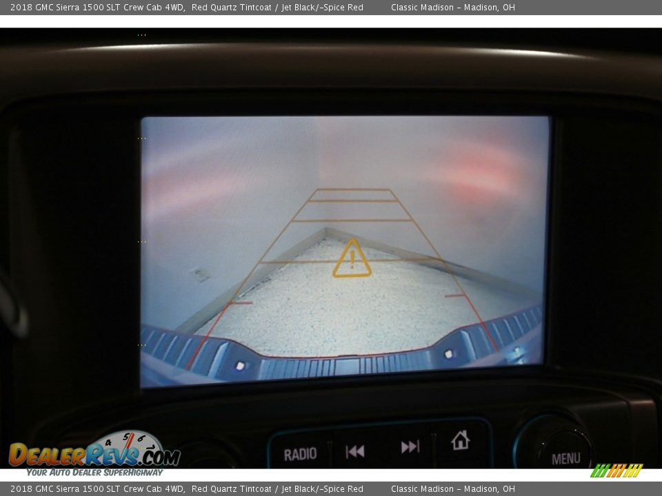 2018 GMC Sierra 1500 SLT Crew Cab 4WD Red Quartz Tintcoat / Jet Black/­Spice Red Photo #14
