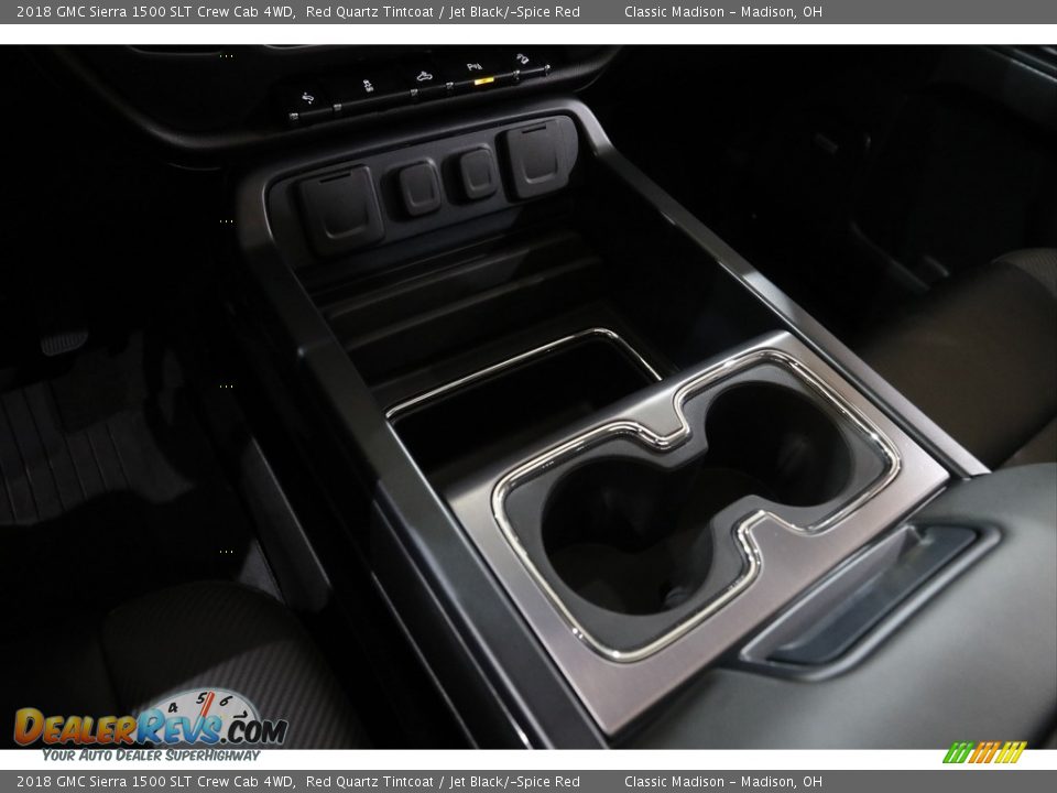 2018 GMC Sierra 1500 SLT Crew Cab 4WD Red Quartz Tintcoat / Jet Black/­Spice Red Photo #15