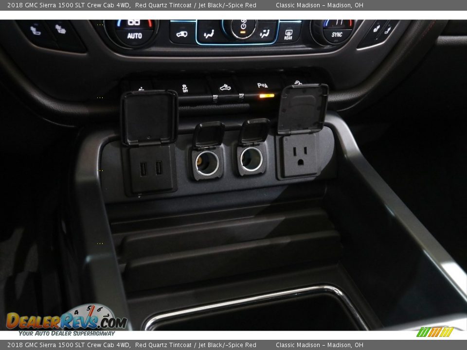 2018 GMC Sierra 1500 SLT Crew Cab 4WD Red Quartz Tintcoat / Jet Black/­Spice Red Photo #16