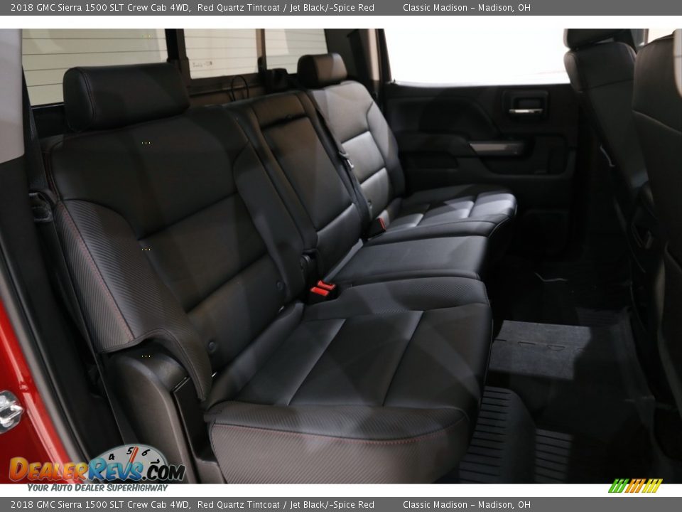 2018 GMC Sierra 1500 SLT Crew Cab 4WD Red Quartz Tintcoat / Jet Black/­Spice Red Photo #18