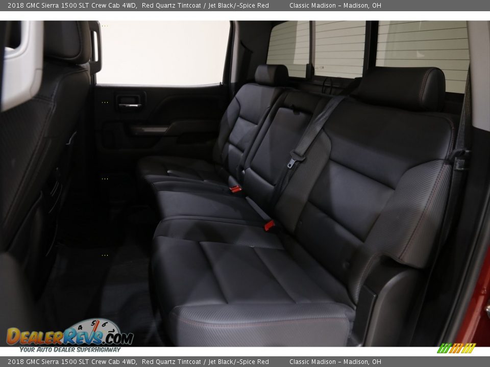 2018 GMC Sierra 1500 SLT Crew Cab 4WD Red Quartz Tintcoat / Jet Black/­Spice Red Photo #19