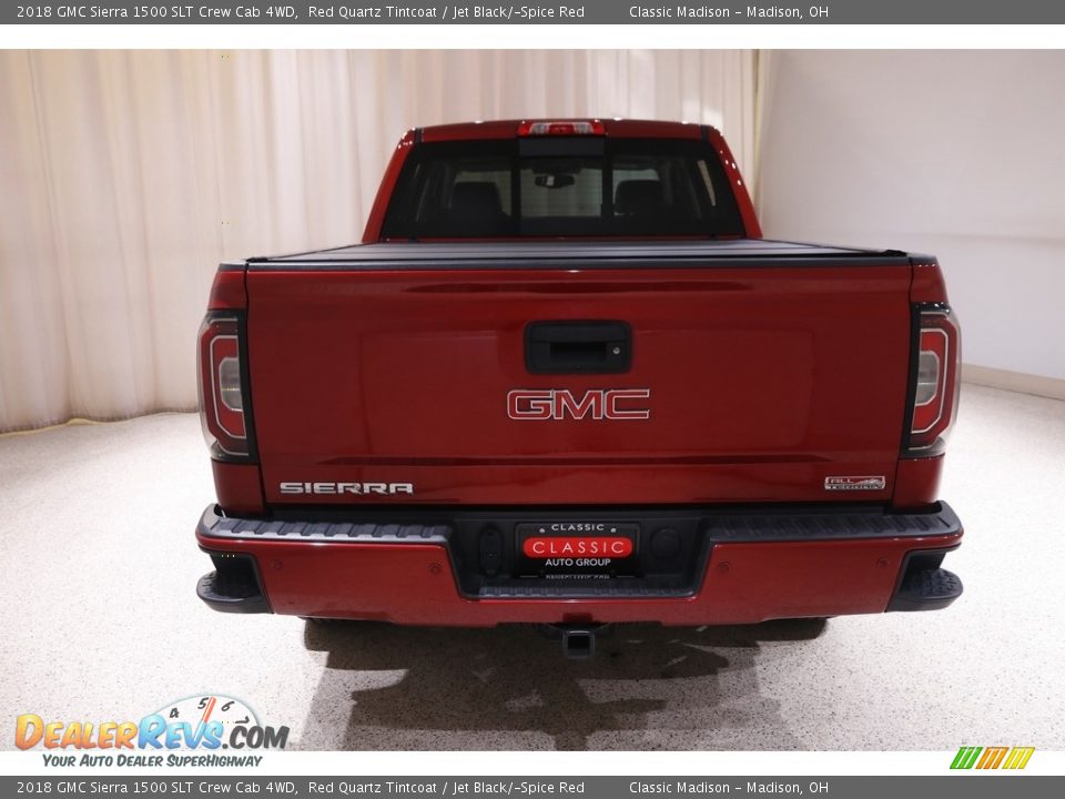 2018 GMC Sierra 1500 SLT Crew Cab 4WD Red Quartz Tintcoat / Jet Black/­Spice Red Photo #20