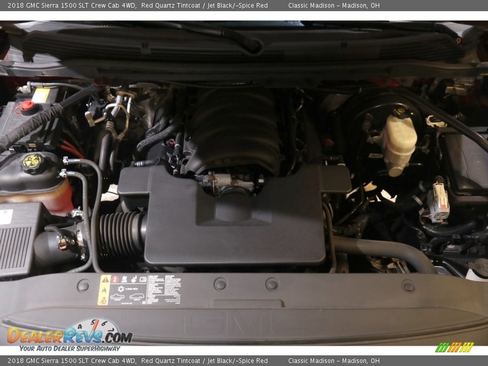 2018 GMC Sierra 1500 SLT Crew Cab 4WD Red Quartz Tintcoat / Jet Black/­Spice Red Photo #21