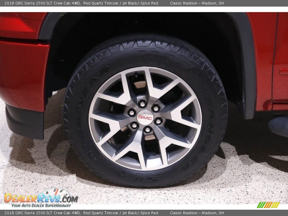 2018 GMC Sierra 1500 SLT Crew Cab 4WD Red Quartz Tintcoat / Jet Black/­Spice Red Photo #22