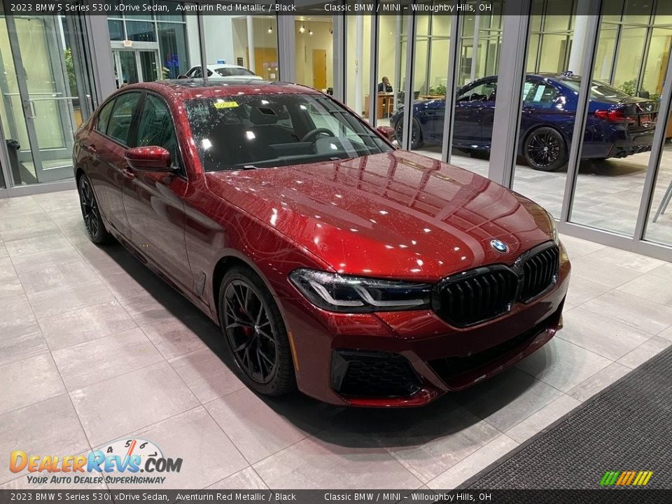 2023 BMW 5 Series 530i xDrive Sedan Aventurin Red Metallic / Black Photo #1