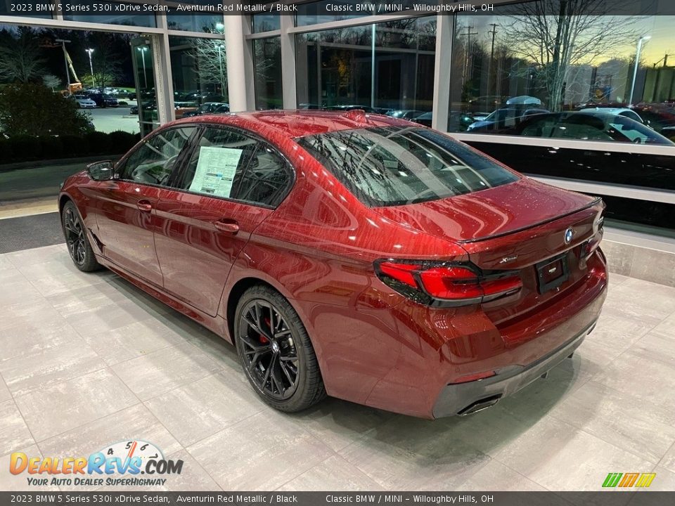 2023 BMW 5 Series 530i xDrive Sedan Aventurin Red Metallic / Black Photo #2