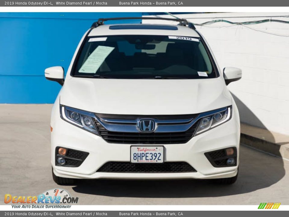 2019 Honda Odyssey EX-L White Diamond Pearl / Mocha Photo #7