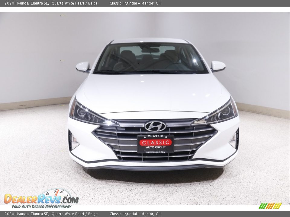 2020 Hyundai Elantra SE Quartz White Pearl / Beige Photo #2