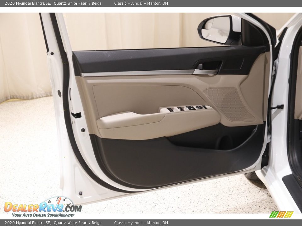 2020 Hyundai Elantra SE Quartz White Pearl / Beige Photo #4