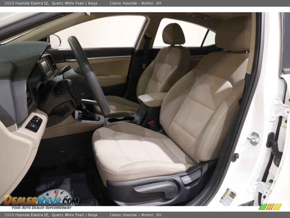 2020 Hyundai Elantra SE Quartz White Pearl / Beige Photo #5