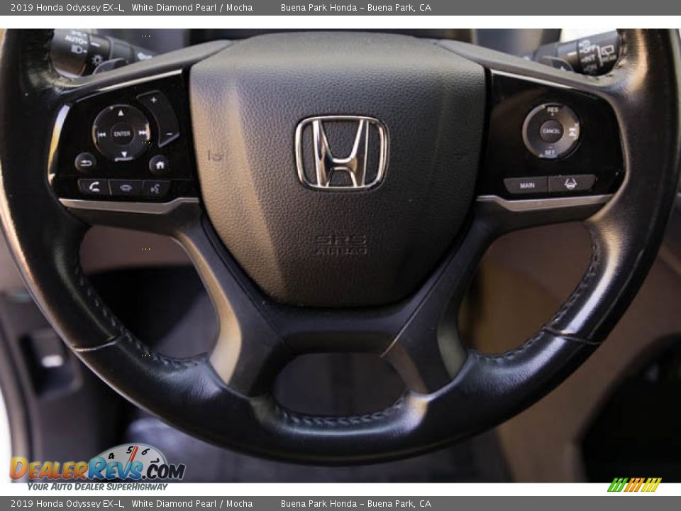 2019 Honda Odyssey EX-L White Diamond Pearl / Mocha Photo #13