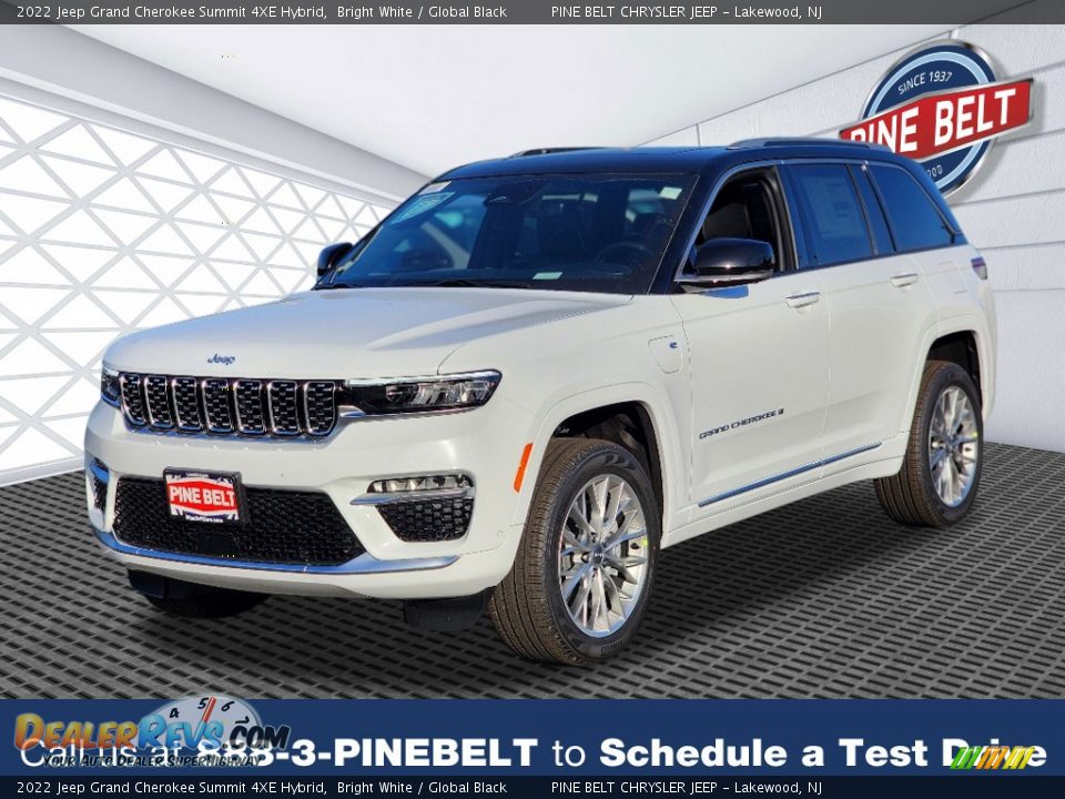2022 Jeep Grand Cherokee Summit 4XE Hybrid Bright White / Global Black Photo #1