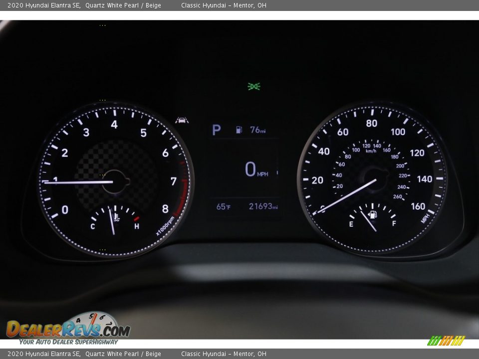 2020 Hyundai Elantra SE Quartz White Pearl / Beige Photo #8