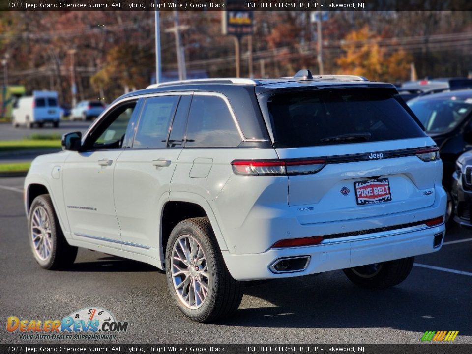 2022 Jeep Grand Cherokee Summit 4XE Hybrid Bright White / Global Black Photo #4