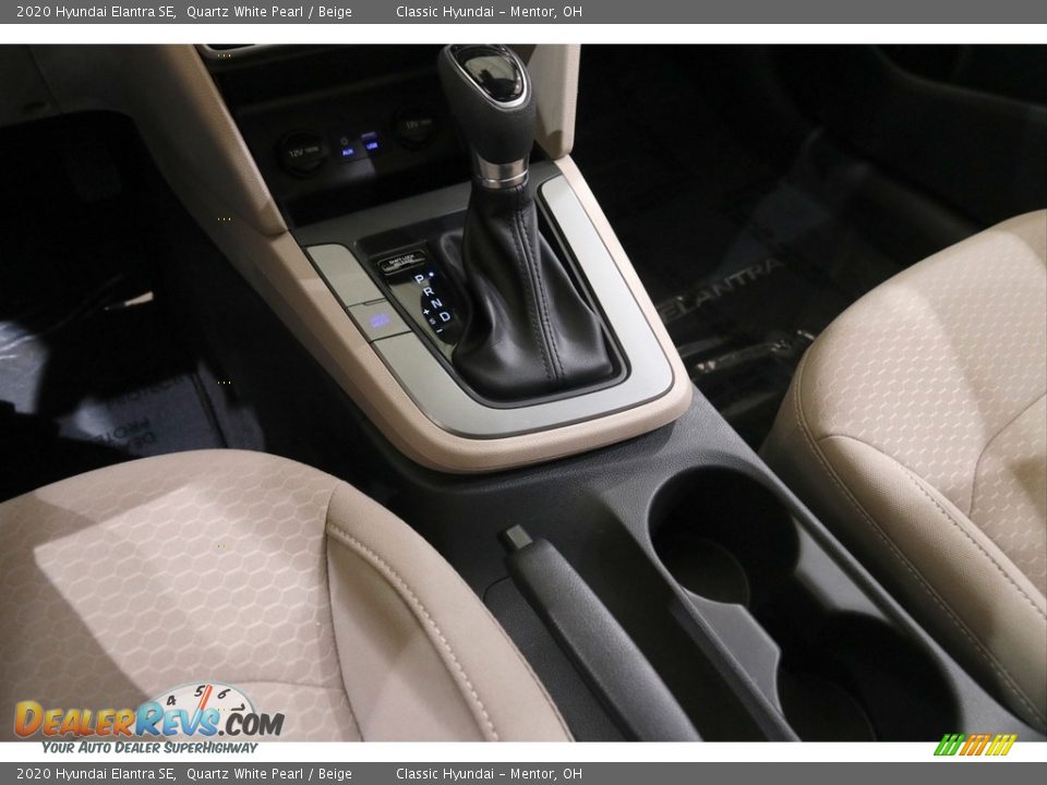 2020 Hyundai Elantra SE Quartz White Pearl / Beige Photo #14