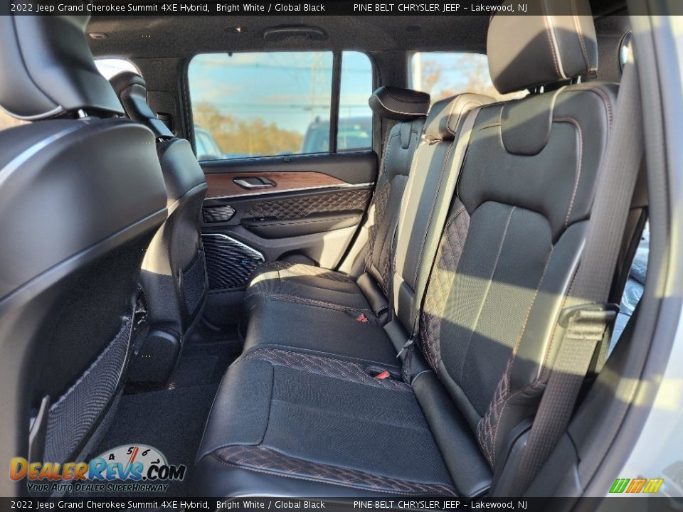 Rear Seat of 2022 Jeep Grand Cherokee Summit 4XE Hybrid Photo #7
