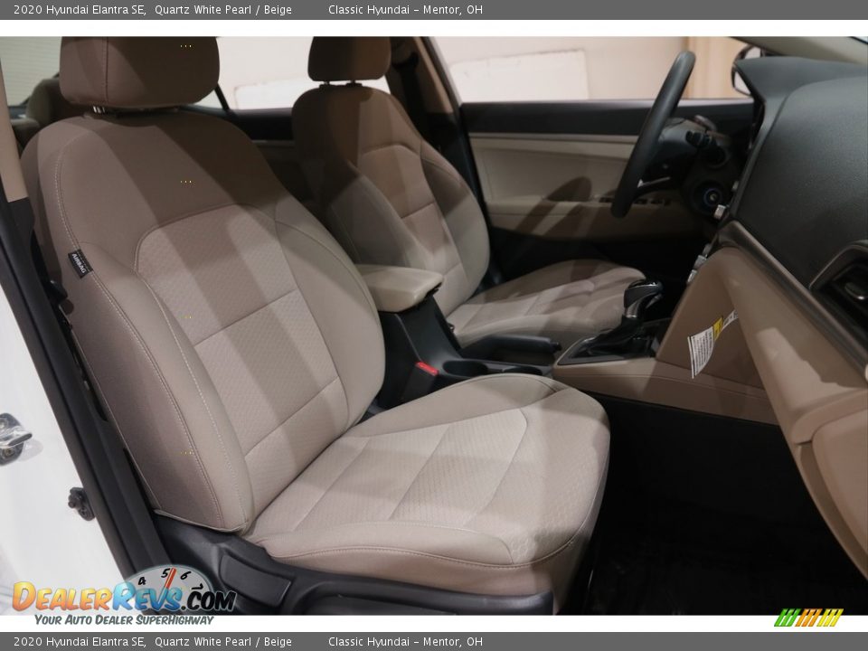 2020 Hyundai Elantra SE Quartz White Pearl / Beige Photo #15