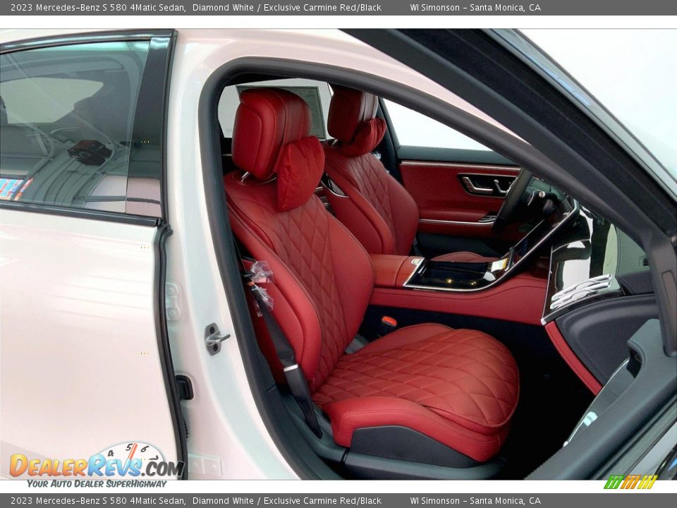 Exclusive Carmine Red/Black Interior - 2023 Mercedes-Benz S 580 4Matic Sedan Photo #5