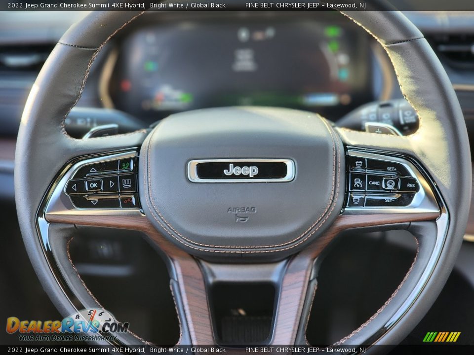 2022 Jeep Grand Cherokee Summit 4XE Hybrid Steering Wheel Photo #9