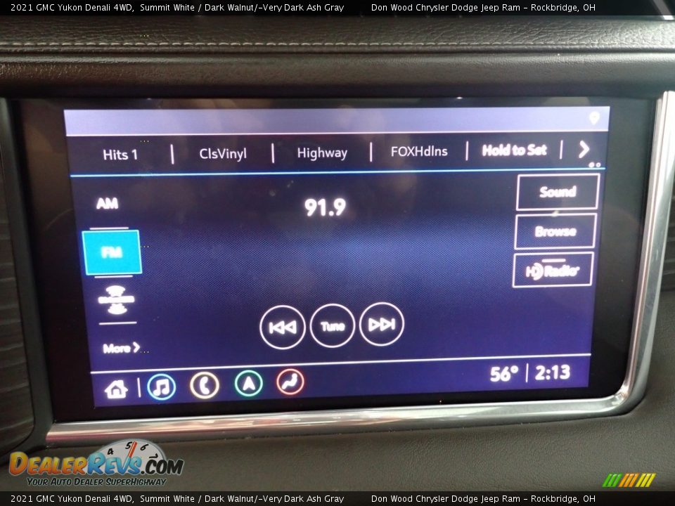 2021 GMC Yukon Denali 4WD Summit White / Dark Walnut/­Very Dark Ash Gray Photo #2