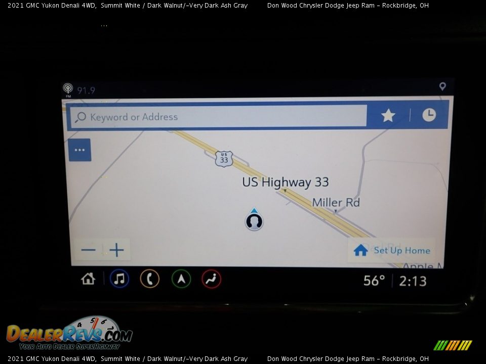 2021 GMC Yukon Denali 4WD Summit White / Dark Walnut/­Very Dark Ash Gray Photo #3