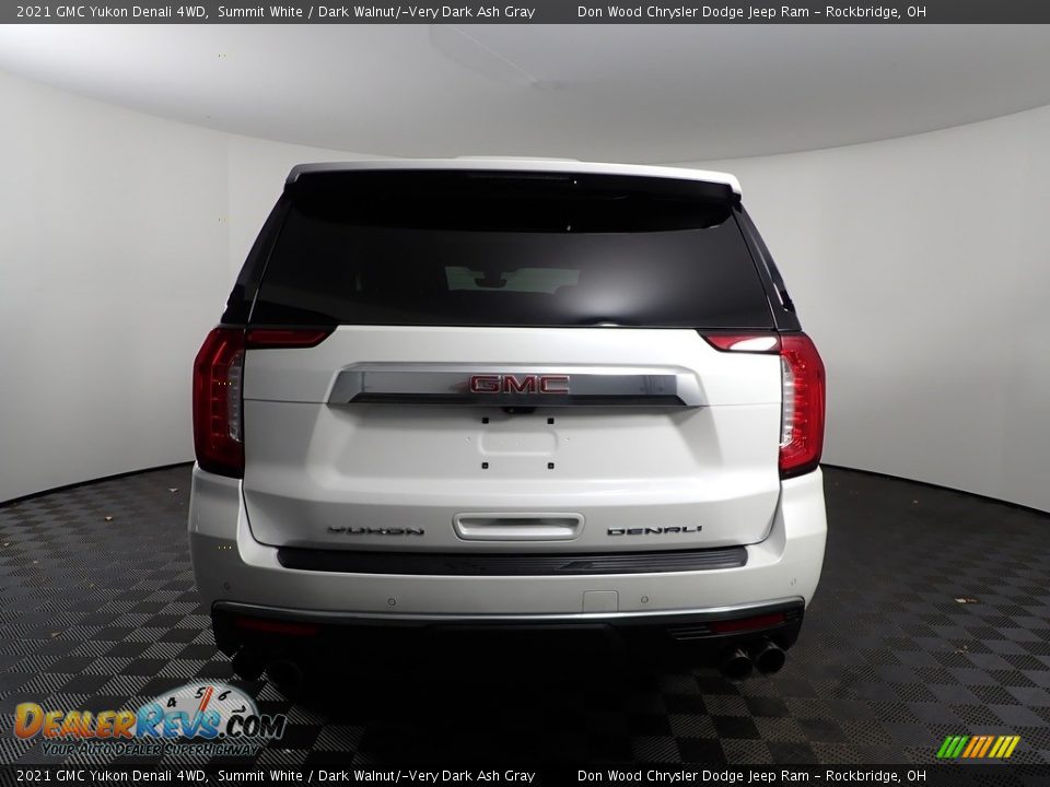 2021 GMC Yukon Denali 4WD Summit White / Dark Walnut/­Very Dark Ash Gray Photo #11