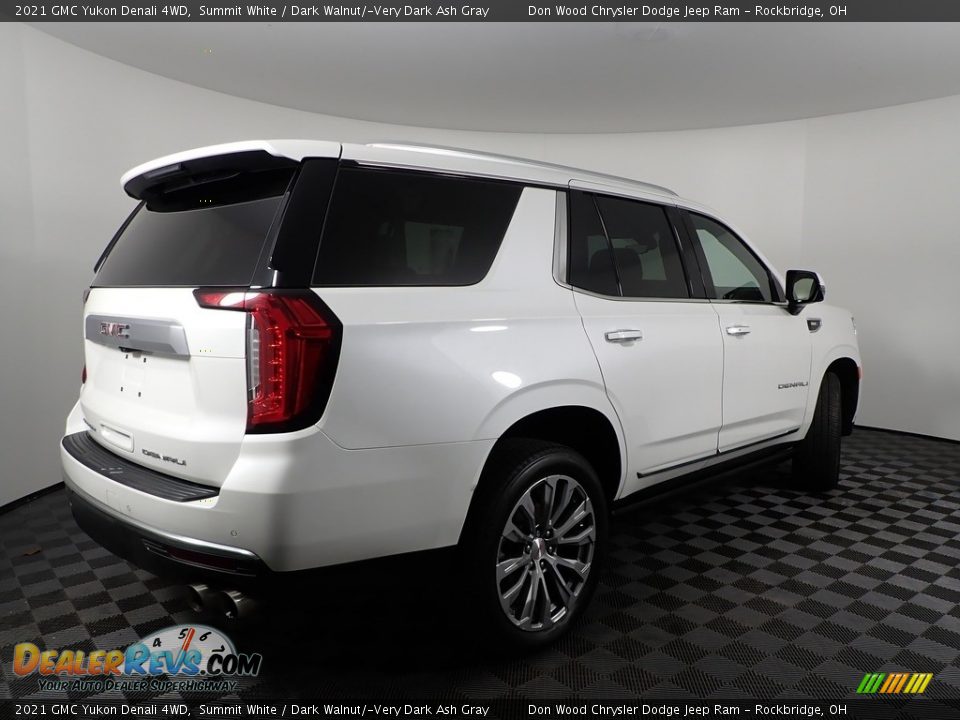 2021 GMC Yukon Denali 4WD Summit White / Dark Walnut/­Very Dark Ash Gray Photo #14