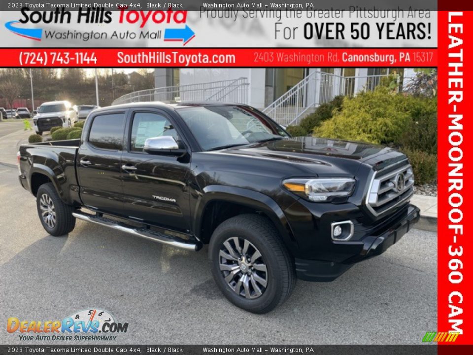 2023 Toyota Tacoma Limited Double Cab 4x4 Black / Black Photo #1